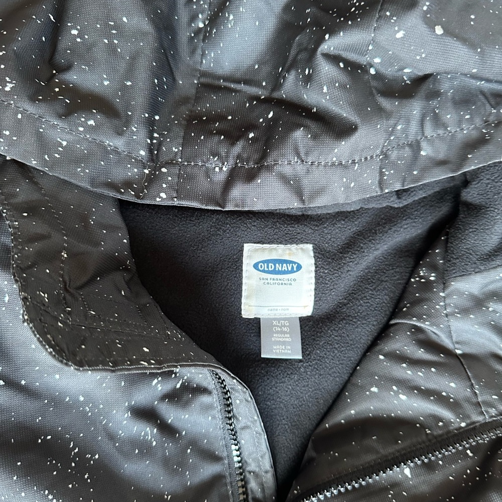 Old Navy Black and White Speckled Jacket